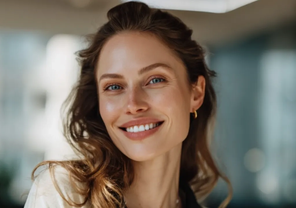 Model Smiling