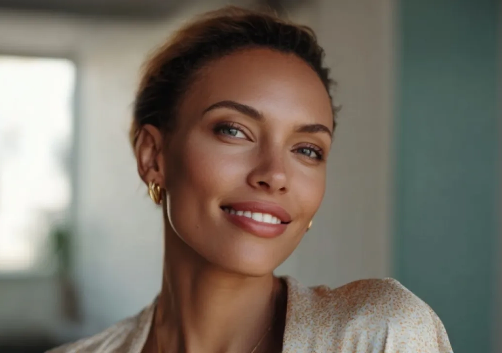 Model Smiling