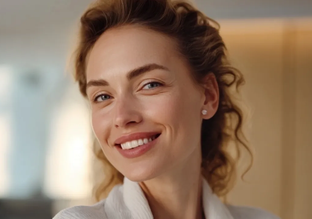 Model Smiling